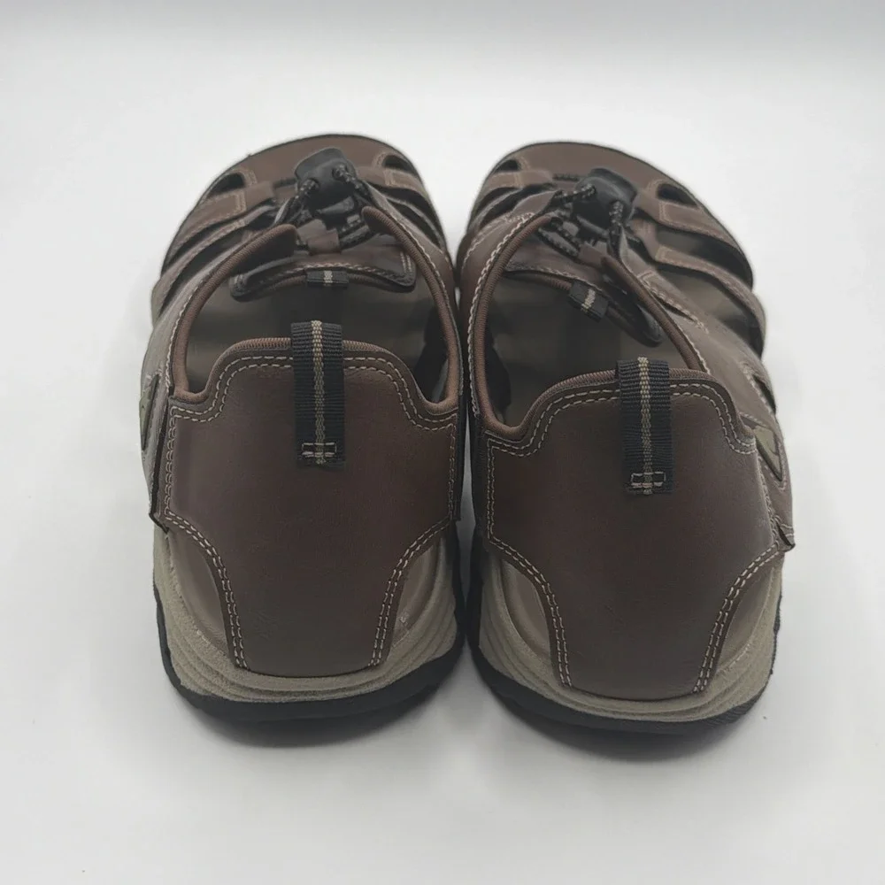 Ozark Trail Mens Closed Toe Sandals 11 Brown Hiking Outdoor Water Shoes New